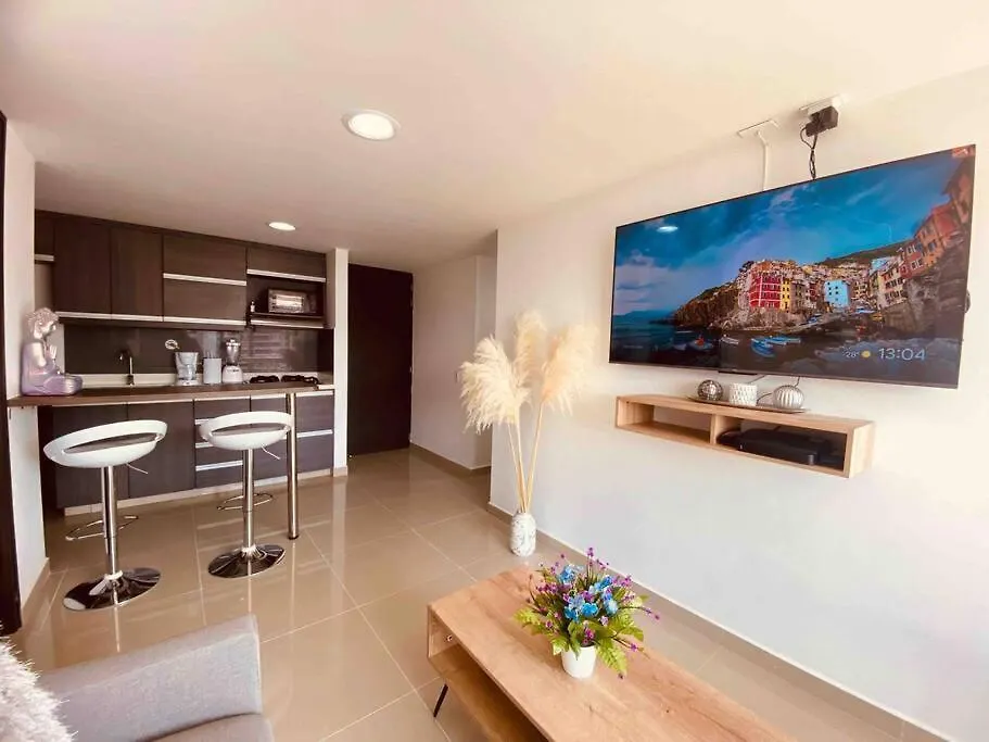 公寓 麦德林Poblado, Aire Acondicionado, Piscina, Vista, Gym公寓 哥伦比亚