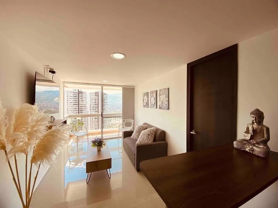 公寓 麦德林Poblado, Aire Acondicionado, Piscina, Vista, Gym公寓