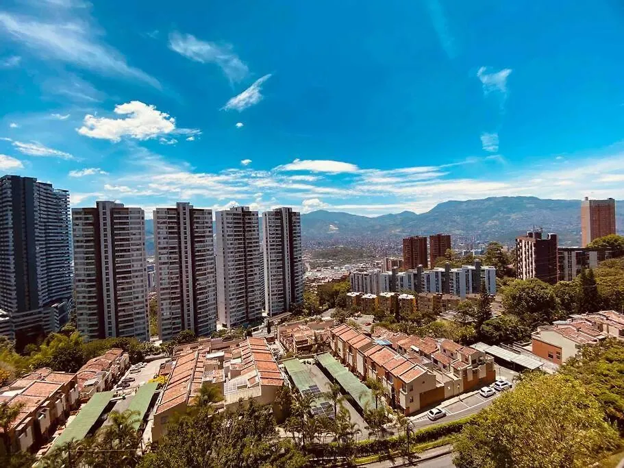 麦德林Poblado, Aire Acondicionado, Piscina, Vista, Gym公寓